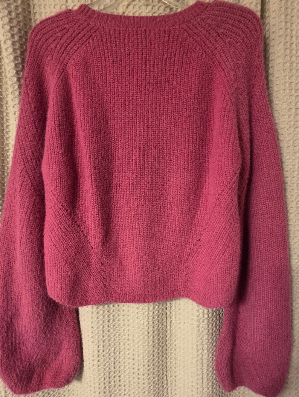 Pure Collection Cropped Sweater, Size L - Picture 2 of 6